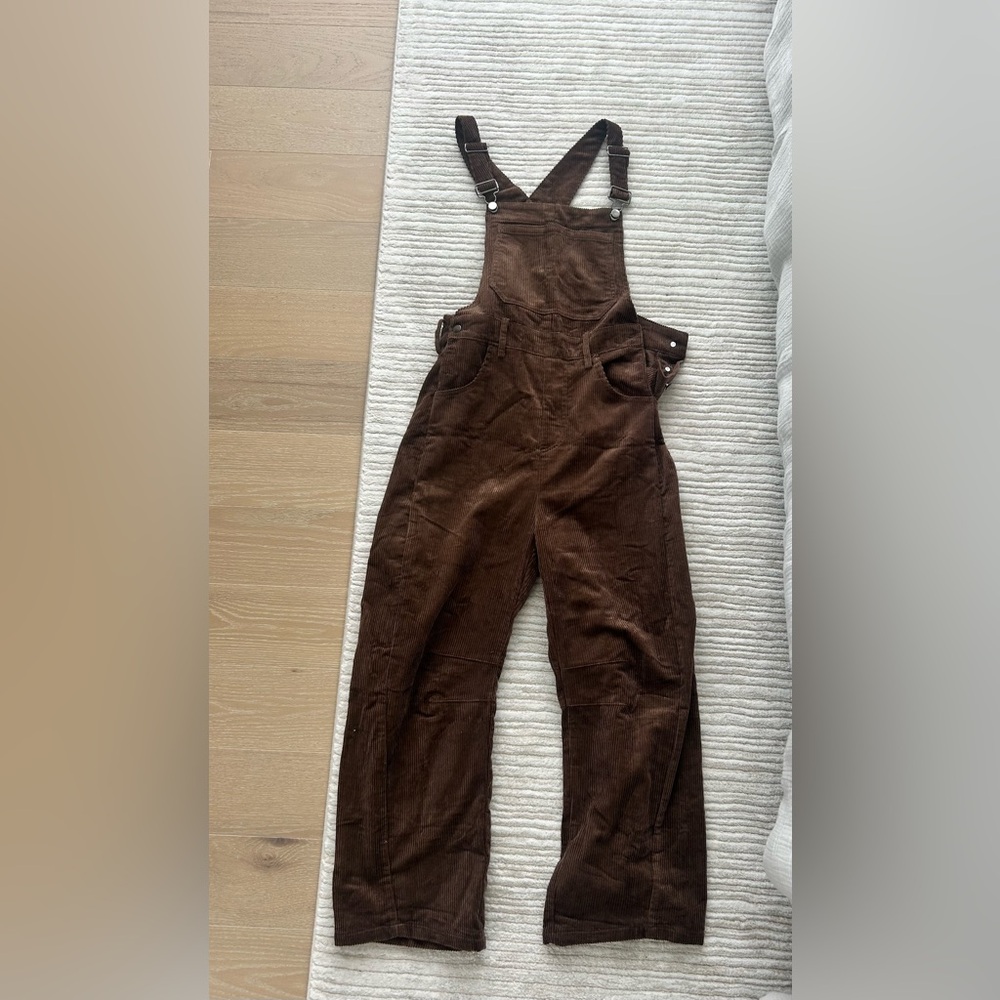 Brown Corduroy Overalls